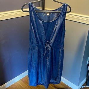 Loft petite large jean dress